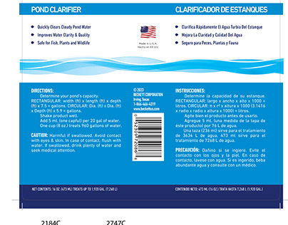 Beckett Water Treatment Labels