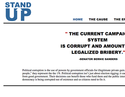 Stand Up To Corruption Website