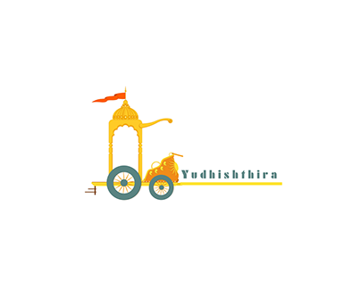 Letter Logo with Mahabharat Theme