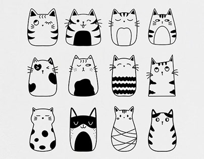 BB Art Designs | Cat Bundle SVG, Cute Cat PNG Files