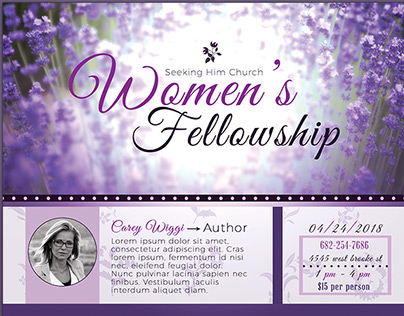 Women's Fellowship Flyer Template