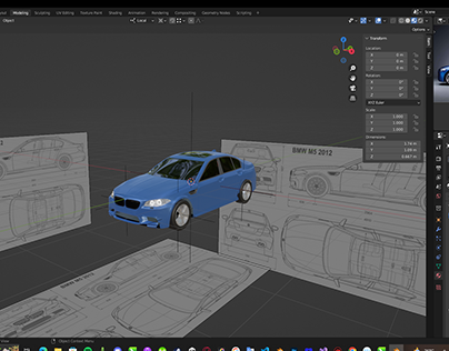 "3D car in progress...