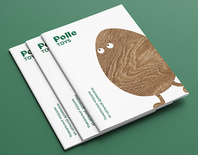 Design and page-proofs of the catalog. Polle Toys