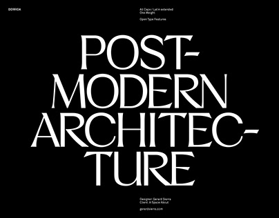 Derrida – Typeface