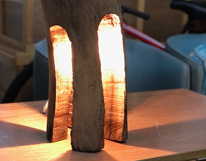 Lámpara de tronco