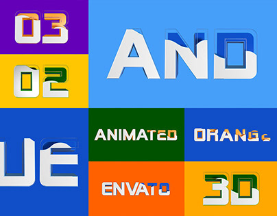 3D Animated alphabet
