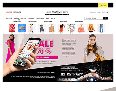 Fashion web advertisement and poster design