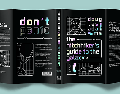 Book Jacket Redesign for The Hitchhiker's Guide