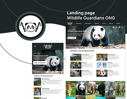 Landing Page ONG protetora dos animais em extinção