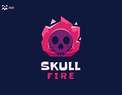 Skull Fire Logo