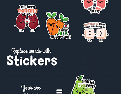 Food Love Language Stickers