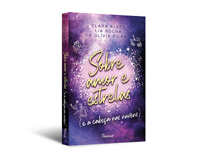 Book cover design of "Sobre amor e estrelas (ar)"