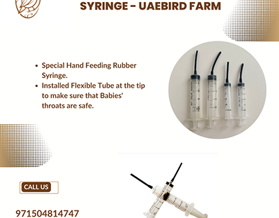 Buy Special Baby Birds Rubber Syringe - UAEbird farm