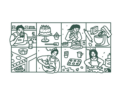 Ilustración para pastelería