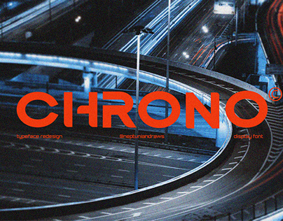 CHRONO© font redesign