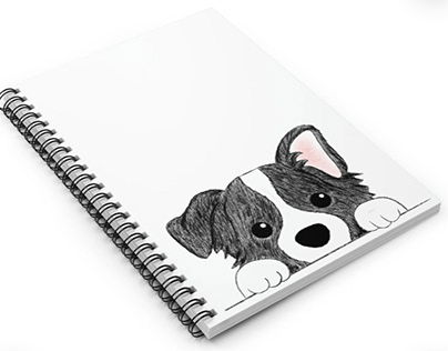 notebook, dog, school, notes