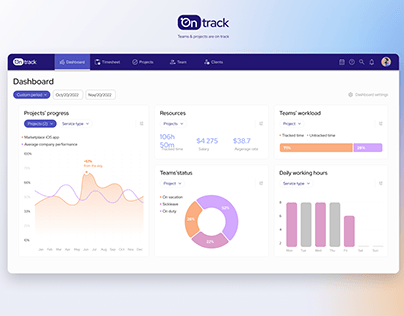 OnTrack | Tracking web app | UX UI case study