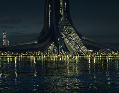 Spire Base - Giant Future Arcology