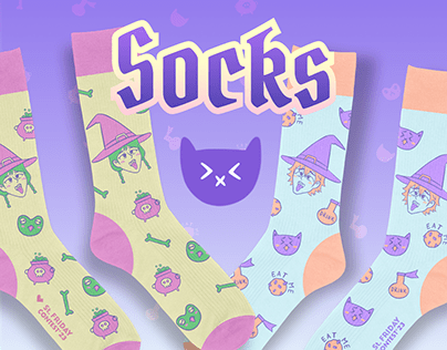 Project thumbnail - Helloween socks