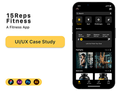 15Reps Fitness - UI/UX case study