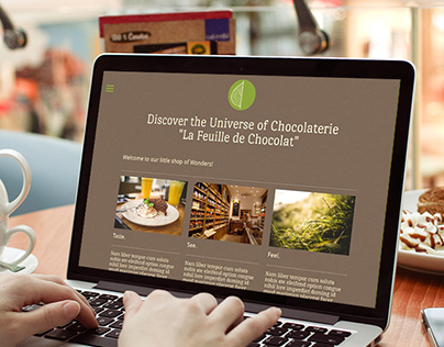 Web design for a Chocolaterie / on jimdo.com