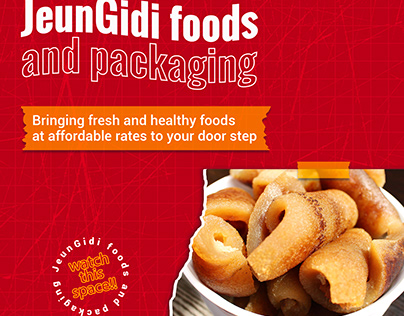 JeunGidi Foods and Packaging coming soon design