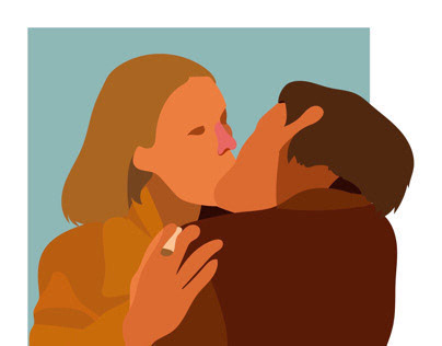 THE KISS of The Royal Tenenbaums