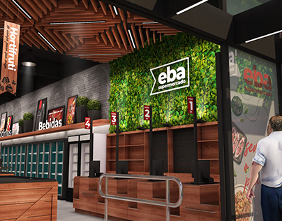 Eba Supermarket Signage | Comunicação Visual