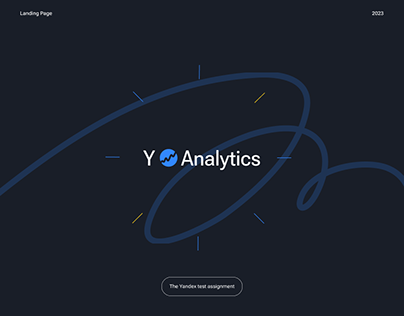 Yandex Analytics. Landing page concept