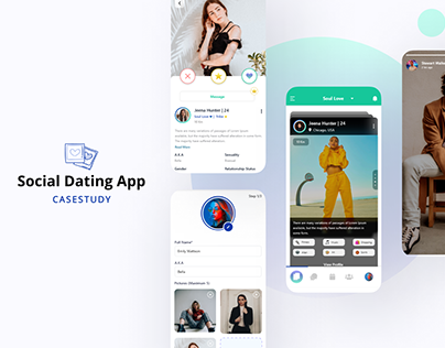 Social Dating App - UI & UX design case study