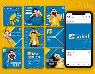 Radio Soleil France | Branding & Web Dev