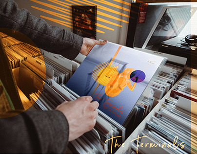 Project thumbnail - The Terminals - Age In Orange Album Cover Design