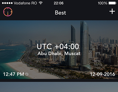 The World Time Zone App Designs