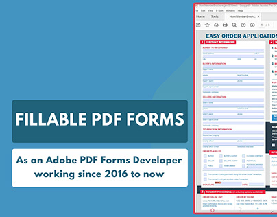 I will create fillable pdf forms #Fiverr