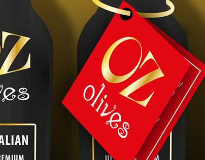 OZ Olives packaging design