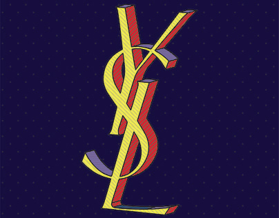 Yves Saint Laurent - 3D Logo Graphics