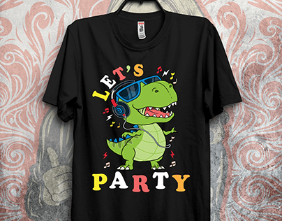 Dinosaur t-shirt design.