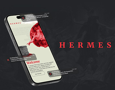 Project thumbnail - Hermes - Newspaper App
