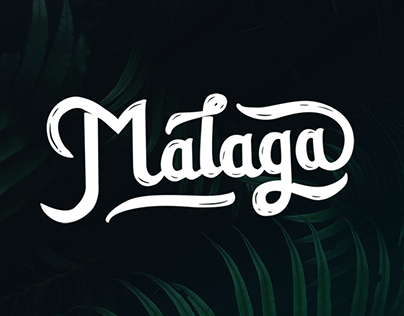 Malaga -lettering