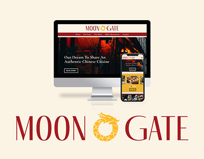 Moon Gate Website Front Page UI/UX Design