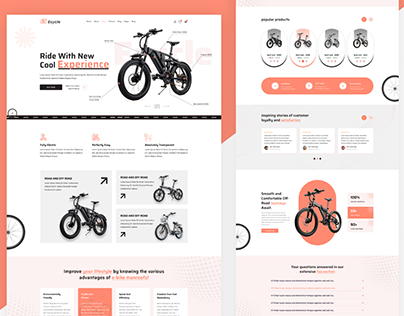 E-Cycle Selling Landing Page Design and Development