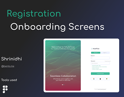 Registration|Onboarding Screens|Multi Flow