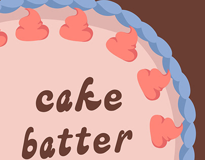 cake batter - espécime tipográfico