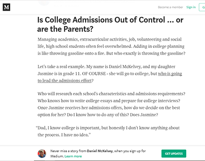 College Admissions (blog post) - Daniel McKelvey