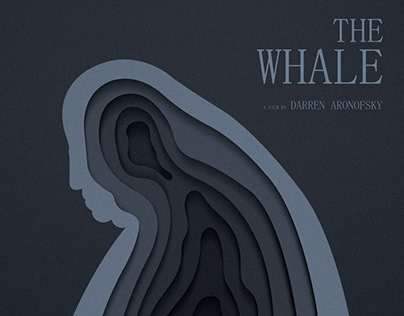 "The Whale" minimalistic fanart poster design