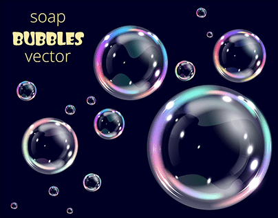 Soap bubbles of different sizes