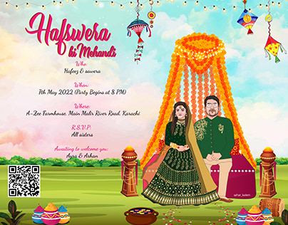 Haldi Ceremony Projects | Photos, videos, logos, illustrations and branding  on Behance