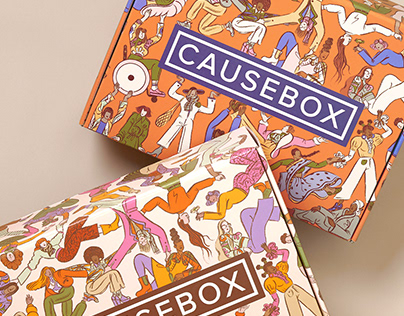 Packaging illustration for CAUSEBOX