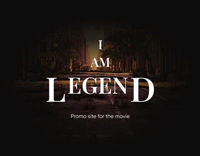 Promo site for the movie I Am Legend