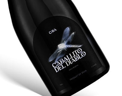 Caballito del Diablo : Champagne bottle design